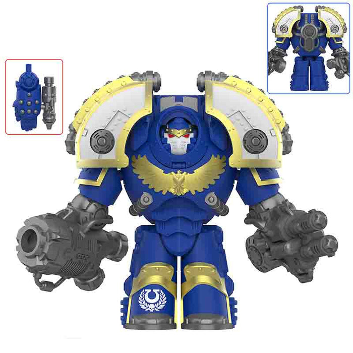 Ultramarines Saturnine Terminator Big Figure (Warhammer 40,000) - Custom Building Blocks Mini Figures Compatible with Brick Building System