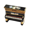 Vivaldi Black Piano Limoges box, hand-painted porcelain made in France
