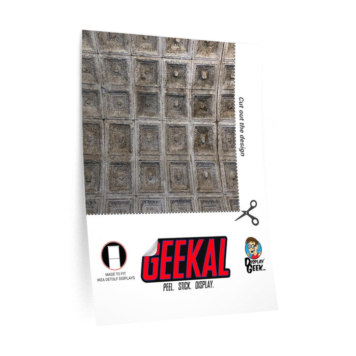Wall of Faces Themed 15 x 15 Background Decals for IKEA Detolf Displays