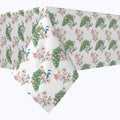 Watercolor Peacocks & Flowers Rectangles