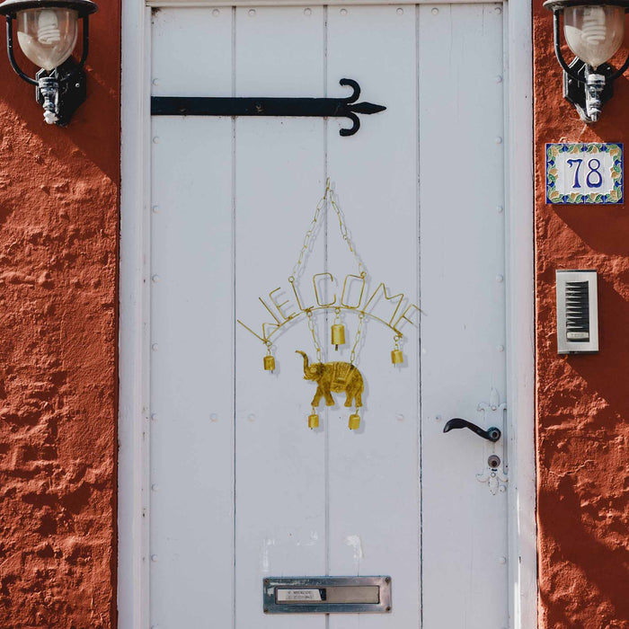 Welcome Elephant Chime with Five Bells - Mira (Bell) - TheHomeToGo
