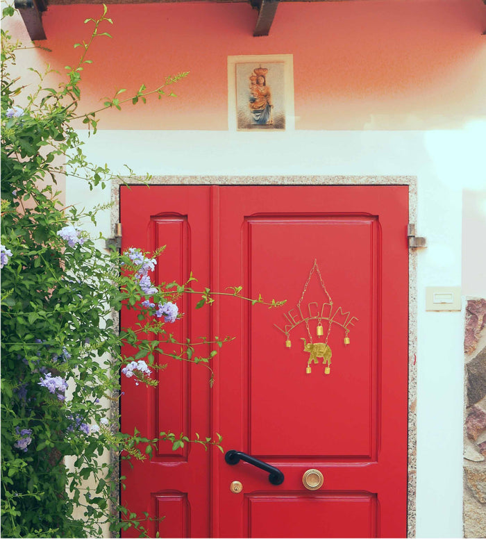 Welcome Elephant Chime with Five Bells - Mira (Bell) - TheHomeToGo