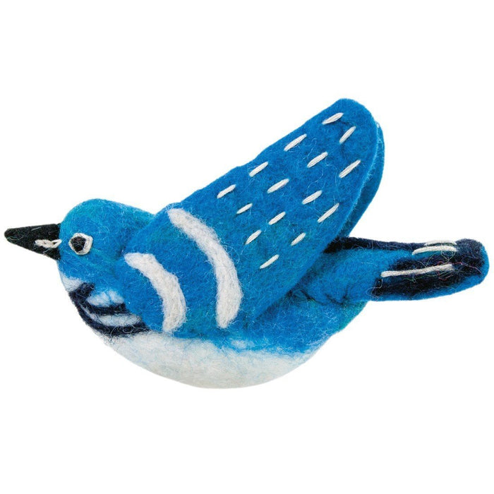 Wild Woolies Felt Bird Garden Ornament - Cerulean Hummingbird - Wild Woolies (G) - TheHomeToGo
