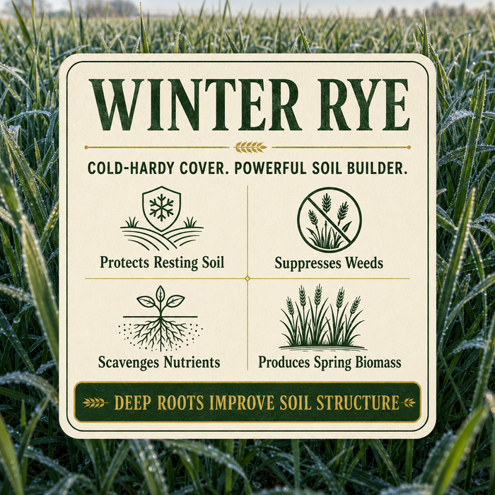 Winter Rye cold hardy cover crop benefits
