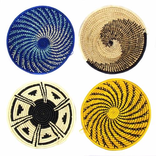 Woven Sisal Fruit Basket, Blues - TheHomeToGo