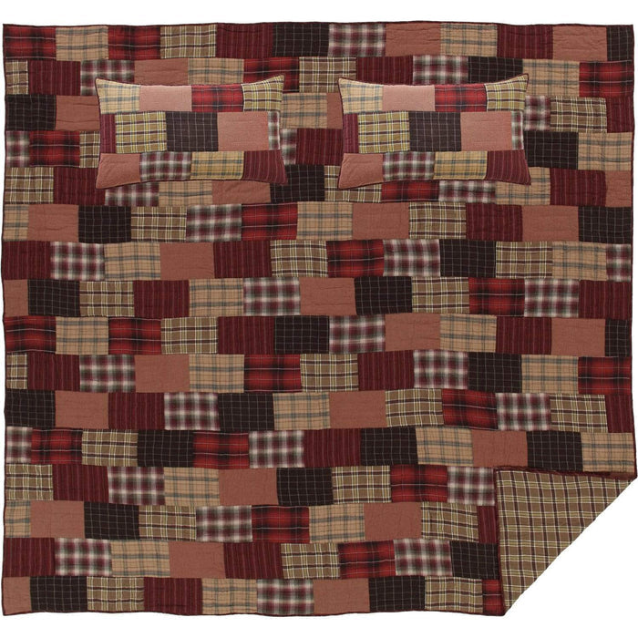 Wyatt King Quilt Set; 1-Quilt 105Wx95L w/2 Shams 21x37 - The Village Country Store
