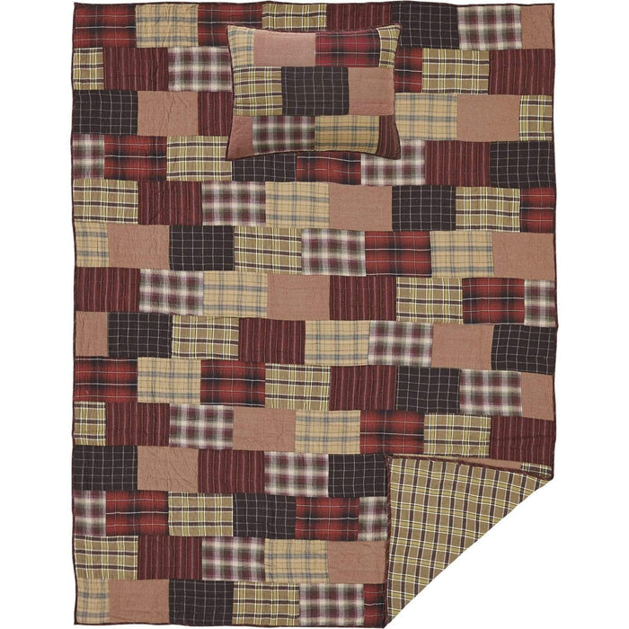 Wyatt Twin Quilt Set; 1-Quilt 68Wx86L w/1 Sham 21x27 - The Village Country Store