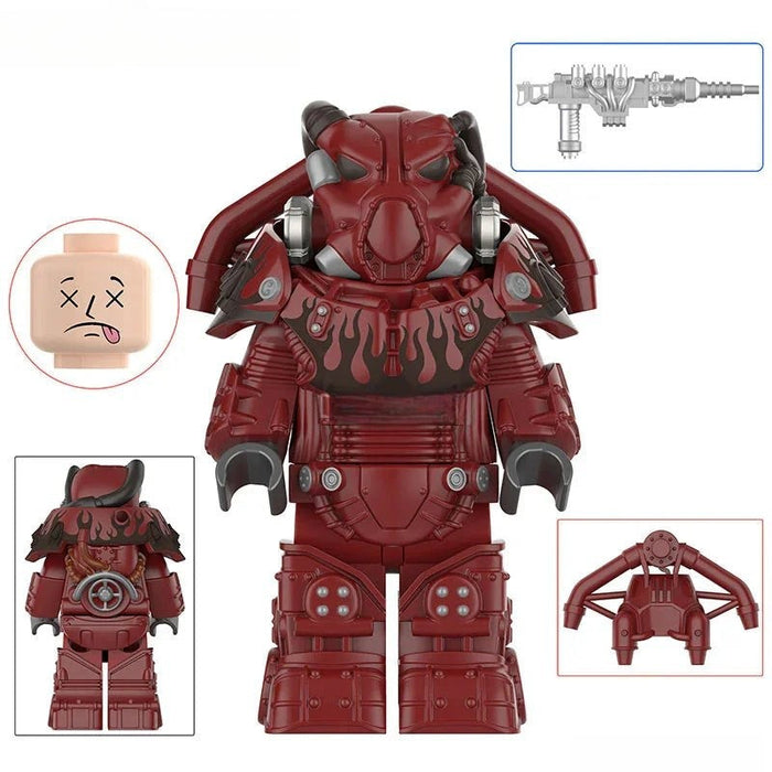 X-01 Power Armor 3-4 (Fallout) - Custom Building Blocks Mini Figures Compatible with Brick Building System