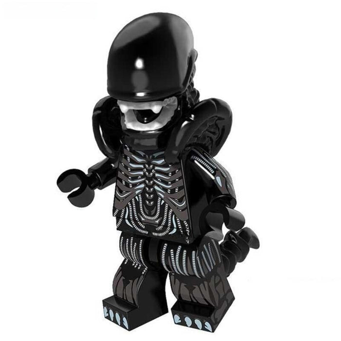 Xenomorph Black #1 (Alien) - Custom Building Blocks Mini Figures Compatible with Brick Building System