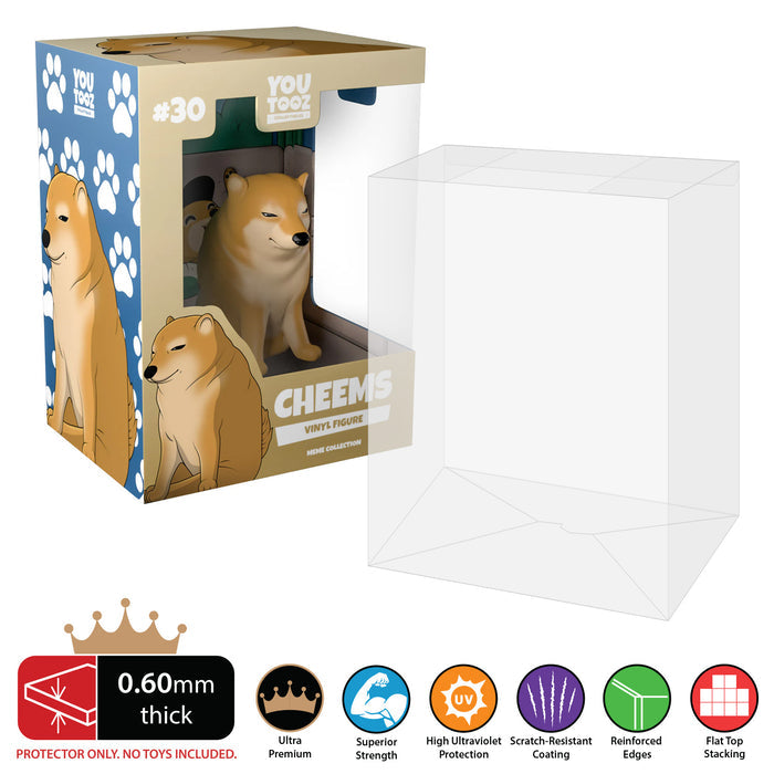 You Tooz - 0.60mm Thick UV Resistant Funko Pop Shield Protectors - The Best Quality Ultra Premium, Superior Strength, High Ultraviolet Protection, Scratch Resistant Coating, Reinforced Edges, Flat Top Stacking